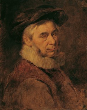 Alterer Mann mit Halskrause und Bart by Hans Canon Oil Painting