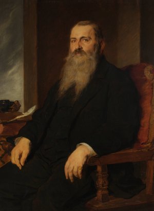 Der Schriftsteller Emmerich Ranzoni by Hans Canon Oil Painting