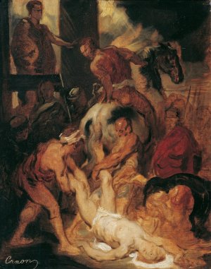 Die Marter Des Heiligen Hippolytus by Hans Canon Oil Painting