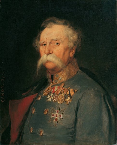 Feldzeugmeister Franz Von Hauslab  by Hans Canon - Hand-Painted Oil Painting Reproduction