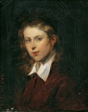 Junge Frau Mit Blondem Haar by Hans Canon Oil Painting
