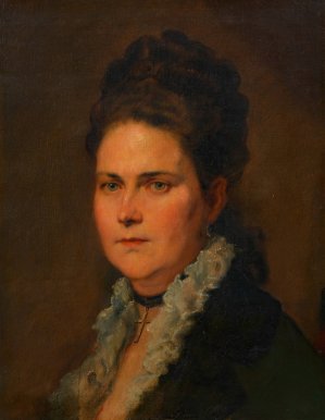 Leopoldine Freiin von Liebieg, geb. Mayr by Hans Canon Oil Painting