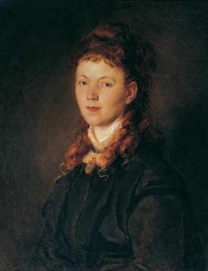 Madchen Mit Rotblondem Haar by Hans Canon Oil Painting