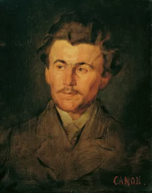 Mannlicher Studienkopf by Hans Canon Oil Painting