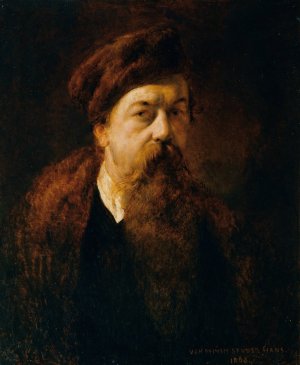 Self-Portrait by Hans Canon Oil Painting