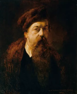 Self-Portrait by Hans Canon Oil Painting
