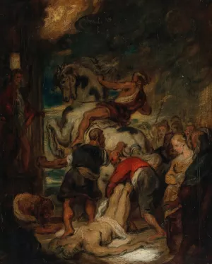 The Martyrdom of St. Hippolytus by Hans Canon Oil Painting