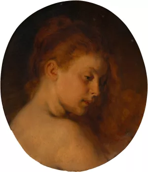 Weiblicher Studienkopf Oil painting by Hans Canon