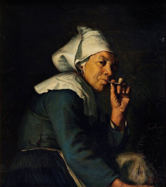 Main Product Photo of Peasant woman from Brittany  Painting by Hans Christian Koefoed