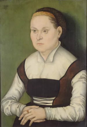 Portrait of a woman Oil painting by Hans Cranach
