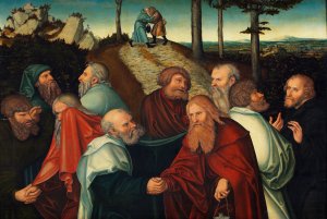 The Parting of the Apostles by Hans Cranach Oil Painting