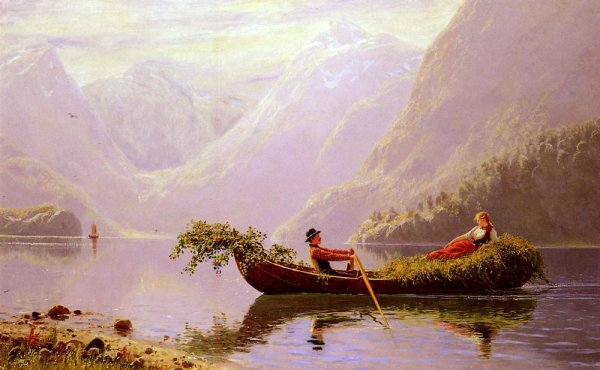 Main Product Photo of The Fjord Painting by Hans Dahl