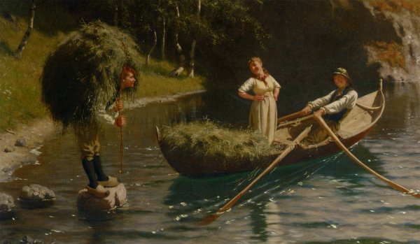 Main Product Photo of Zu Spat Painting by Hans Dahl