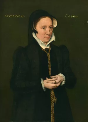 Portrait of a Woman by Hans Eworth Oil Painting