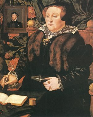 Portrait of Lady Dacre by Hans Eworth Oil Painting
