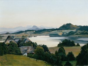 Karntner Landschaft by Hans Frank Oil Painting