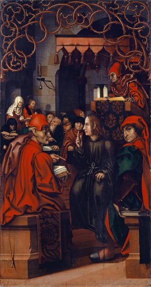 Christ among the Doctors by Hans Fries Oil Painting