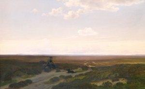 View of Parup Moors near Silkeborg, Jutland Oil painting by Hans Friis