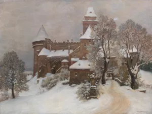 Burg Heidenreichstein Oil painting by Hans Gotzinger
