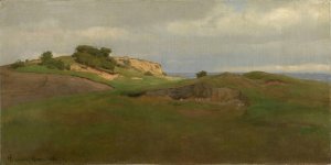 Coastal Landscape, Rugen by Hans Gude Oil Painting