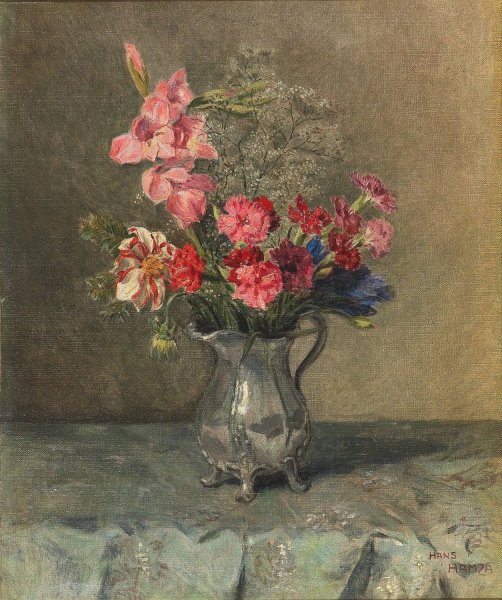 Main Product Photo of Blumen in Henkelkrug Painting by Hans Hamza