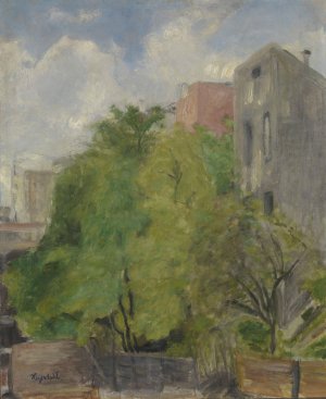 From Montmartre by Hans Heyerdahl Oil Painting