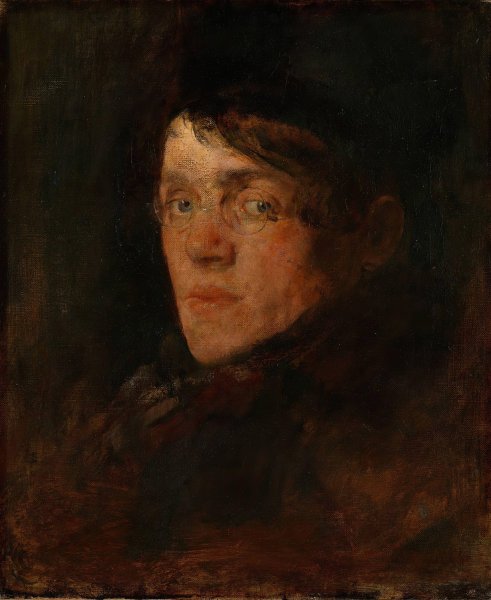 Portrait of the Painter Eilif Peterssen  by Hans Heyerdahl - Hand-Painted Oil Painting Reproduction