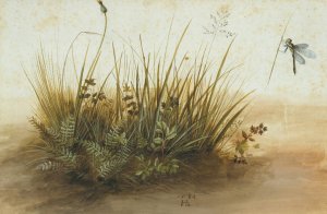 A Small Piece of Turf by Hans Hoffmann Oil Painting