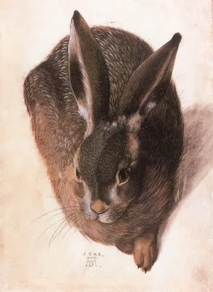 Hare by Hans Hoffmann Oil Painting