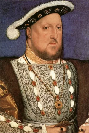 Portrait of Henry VIII painting by Hans Holbein