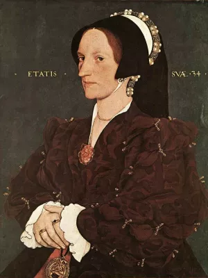 Portrait of Margaret Wyatt, Lady Lee by Hans Holbein - Oil Painting Reproduction
