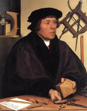 Portrait of Nikolaus Kratzer by Hans Holbein - Oil Painting Reproduction