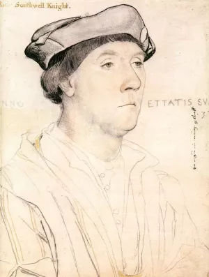 Portrait of Sir Richard Southwell by Hans Holbein - Oil Painting Reproduction