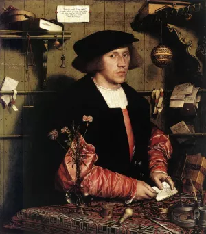 Portrait of the Merchant Georg Gisze by Hans Holbein - Oil Painting Reproduction
