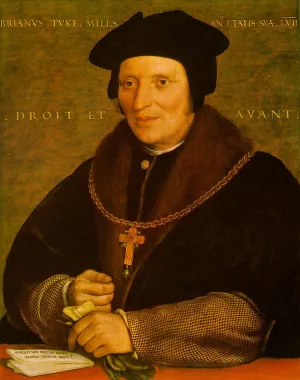 Sir Brian Tuke Oil painting by Hans Holbein