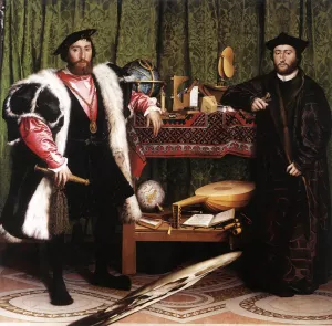 The Ambassadors by Hans Holbein - Oil Painting Reproduction