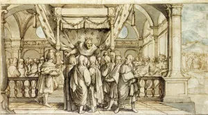 The Arrogance of Rehoboam by Hans Holbein - Oil Painting Reproduction