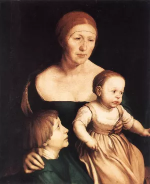 The Artist's Family by Hans Holbein - Oil Painting Reproduction