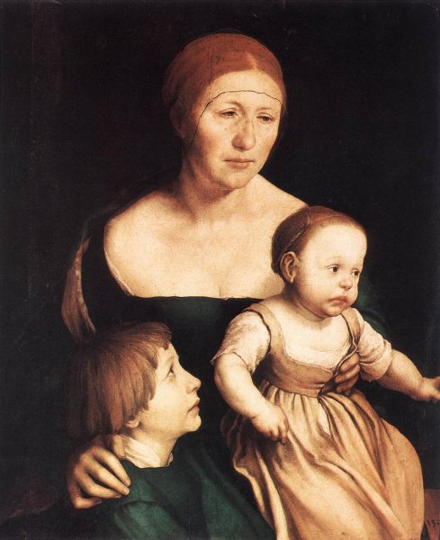 Main Product Photo of The Artist's Family Painting by Hans Holbein
