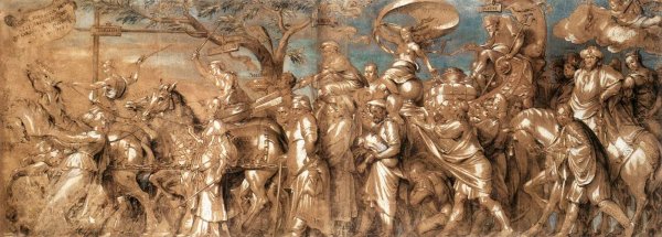 Main Product Photo of The Triumph of Riches Painting by Hans Holbein