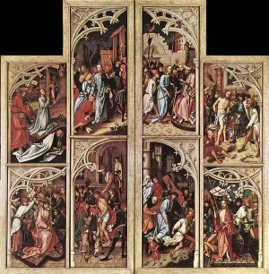 Wings of the Kaisheim Altarpiece by Hans Holbein - Oil Painting Reproduction