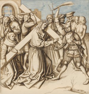 Christ Carrying the Cross by Hans Holbein The Elder Oil Painting