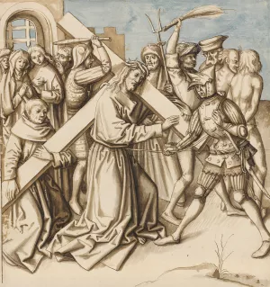 Christ Carrying the Cross by Hans Holbein The Elder Oil Painting