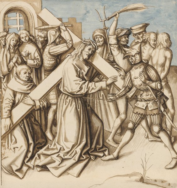 Christ Carrying the Cross  by Hans Holbein The Elder - Hand-Painted Oil Painting Reproduction