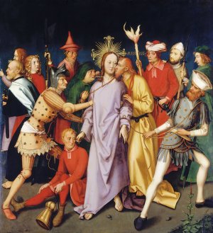Christ's Arrest by Hans Holbein The Elder Oil Painting
