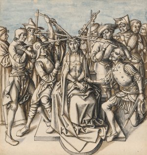Christ's Crowning of Thorns by Hans Holbein The Elder Oil Painting