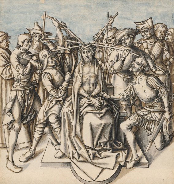 Christ's Crowning of Thorns  by Hans Holbein The Elder - Hand-Painted Oil Painting Reproduction
