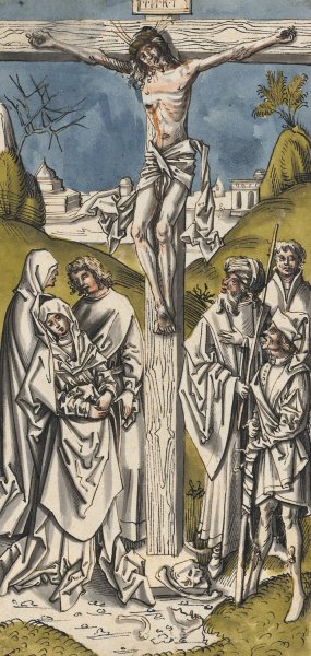 Crucifixion of Christ by Hans Holbein The Elder Oil Painting