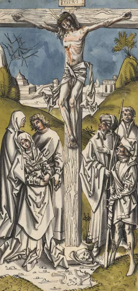 Crucifixion of Christ by Hans Holbein The Elder Oil Painting