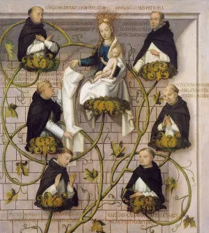 Lineage of the Dominican Order by Hans Holbein The Elder Oil Painting